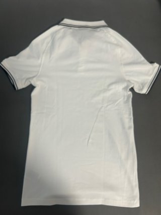 Polo H&M Blanco Rayas Cuello
