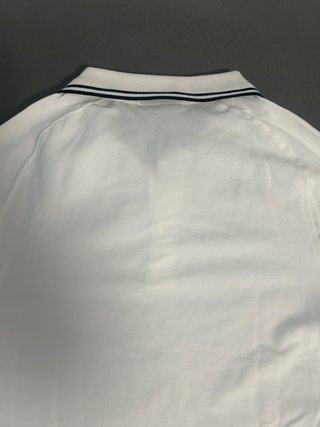 Polo H&M Blanco Rayas Cuello