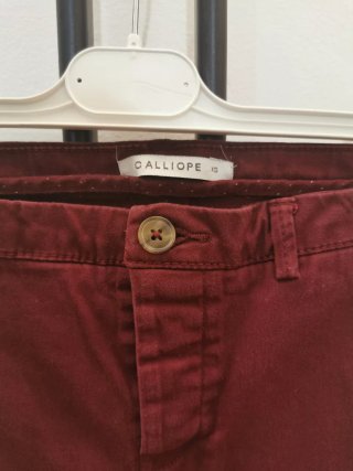 Calliope pantaloni bordeaux taglia XS