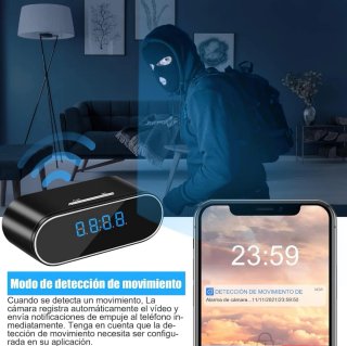 Reloj Despertador Cámara Espía WiFi A ESTRENAR