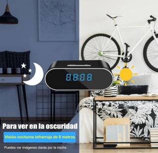 Reloj Despertador Cámara Espía WiFi A ESTRENAR