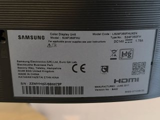 Monitor Samsung 24" FHD IPS