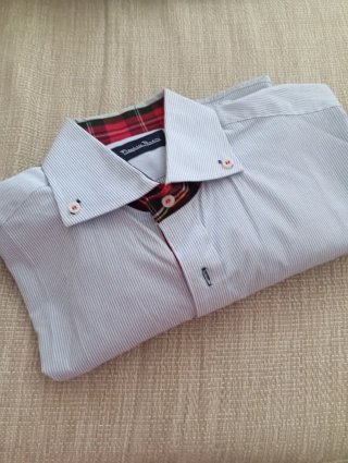 Camisa Francisco Pavón Talla XS Rayas Azules
