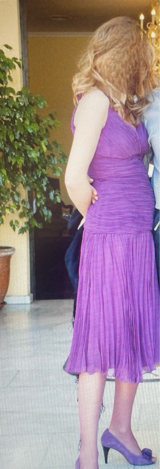 Vestido Purificación García Morado