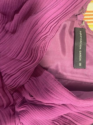 Vestido Purificación García Morado
