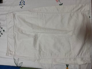 Falda blanca midi mujer