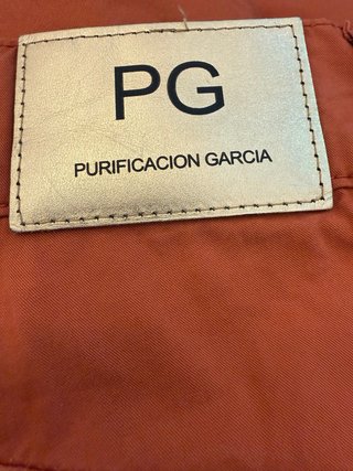 Pantalón Purificación García Talla 38 Naranja