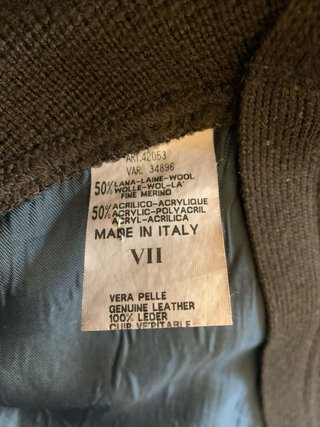 Gilet Vintage Il Granchio Pelle Scamosciata Marron