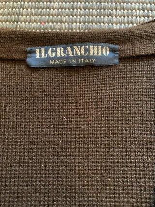 Gilet Vintage Il Granchio Pelle Scamosciata Marron