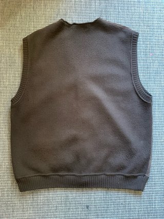 Gilet Vintage Il Granchio Pelle Scamosciata Marron