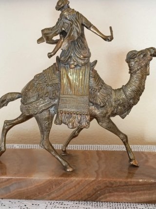 Figura Bronce Orientalista Camello