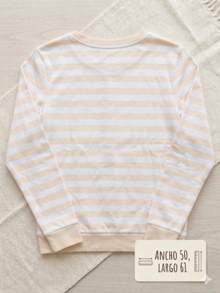 Sudadera Calvin Klein Jeans Rayas Talla S
