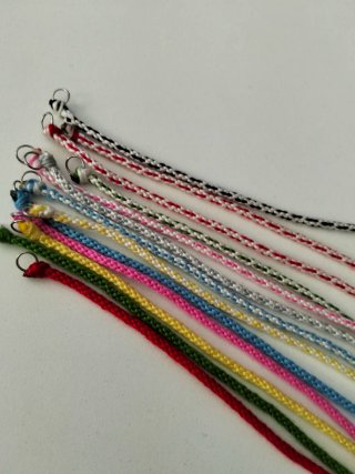 Pulseras trenzadas multicolor