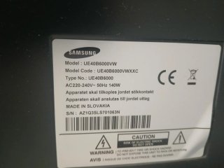 Televisor Samsung 40 Negro