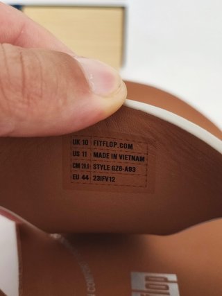 FitFlop Iquishion Sandalias Piel Beige Talla 44