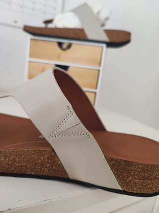 FitFlop Iquishion Sandalias Piel Beige Talla 44