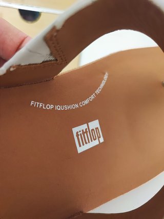 FitFlop Iquishion Sandalias Piel Beige Talla 44