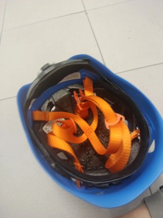 Casco de escalada azul 6-9 años