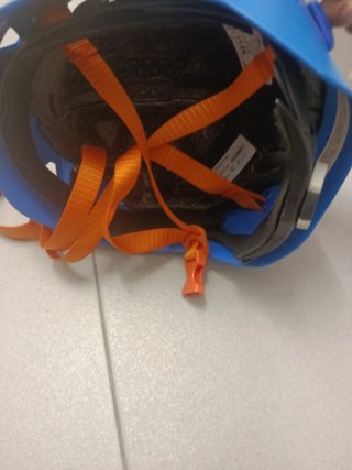 Casco de escalada azul 6-9 años