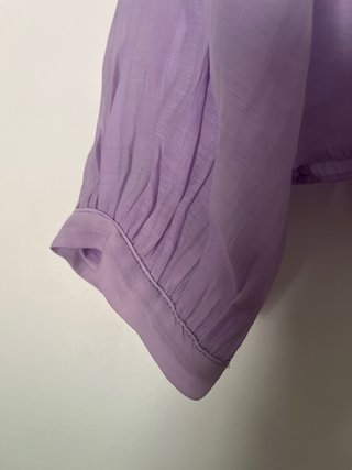 Blusa ZARA malva manga larga