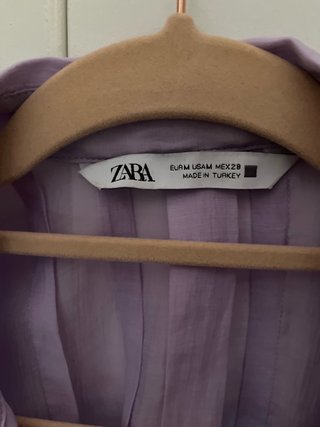 Blusa ZARA malva manga larga
