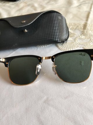 Gafas de sol Ray-Ban Clubmaster Negro/Dorado