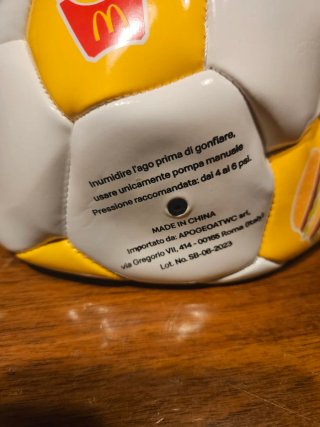 Pallone da calcio Mc Donald's 2024