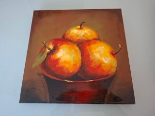 Set di 2 quadri da cucina con frutta