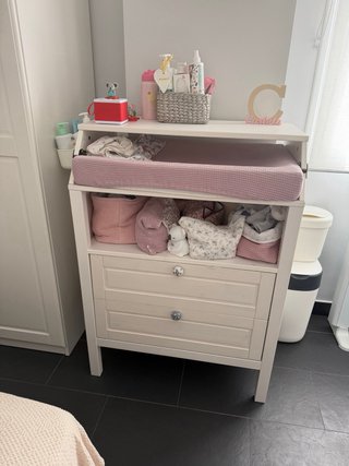 Mueble cambiador bebé blanco