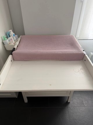 Mueble cambiador bebé blanco