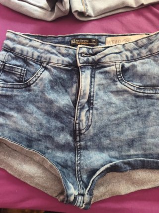 Pantalones cortos vaqueros Bershka Talla S