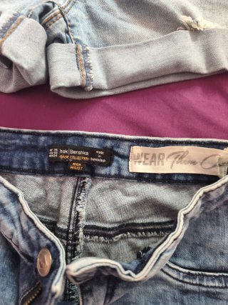 Pantalones cortos vaqueros Bershka Talla S