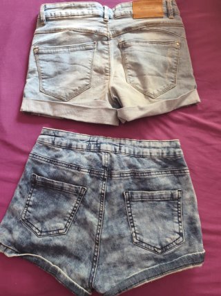 Pantalones cortos vaqueros Bershka Talla S