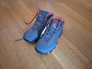 Botas montaña niña Mountain Pro gris/rosa talla 33