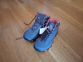 Botas montaña niña Mountain Pro gris/rosa talla 33