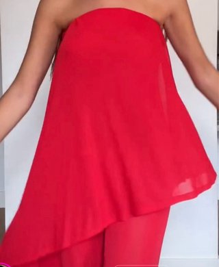 Mono Zara capa rojo Talla M