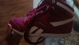 Zapatillas Reebok altas rojas y blancas