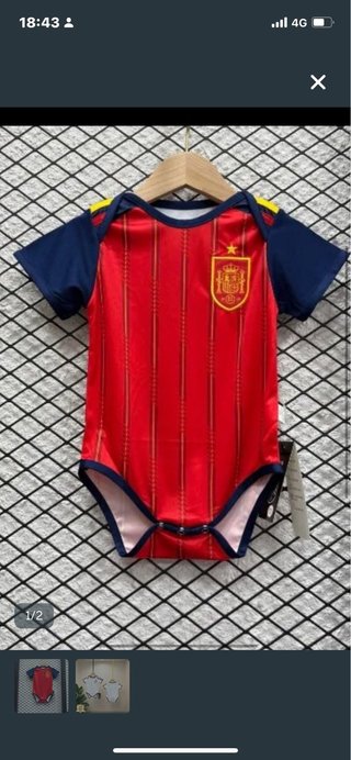 Body bebé España rojo