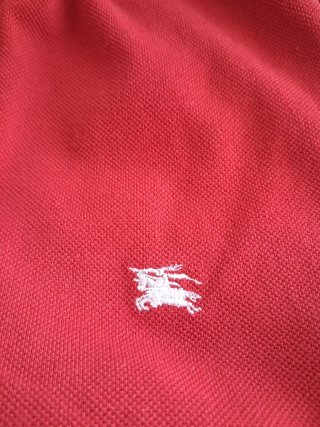 Vestido Polo Burberry Rojo Sin Mangas