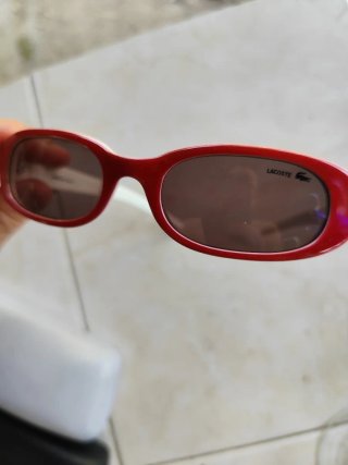 Gafas de Sol Lacoste Niña Rojo/Blanco
