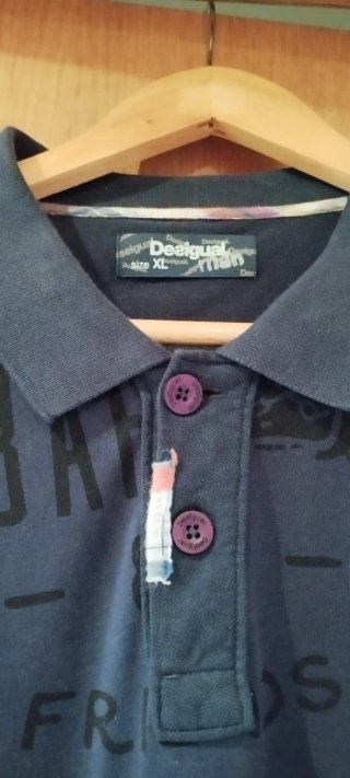 Polo Desigual XL Manga Larga estampado
