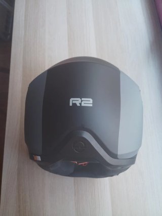 Casco Moto Schuberth R2 Gris y negro.