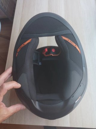 Casco Moto Schuberth R2 Gris y negro.