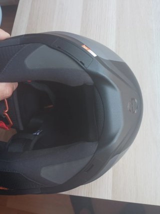 Casco Moto Schuberth R2 Gris y negro.