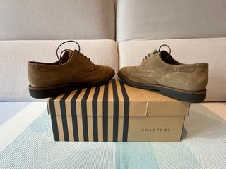 Zapatos Scalpers Ante Beige/Marrón