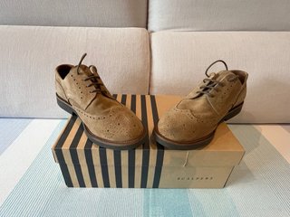 Zapatos Scalpers Ante Beige/Marrón