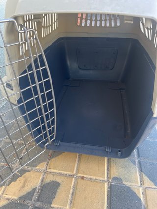 Transportín Perro Azul y Blanco