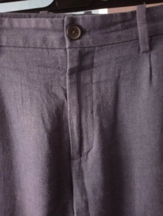 Pantaloni uomo lino blu