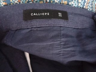 Pantaloni uomo lino blu