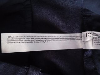 Pantaloni uomo lino blu